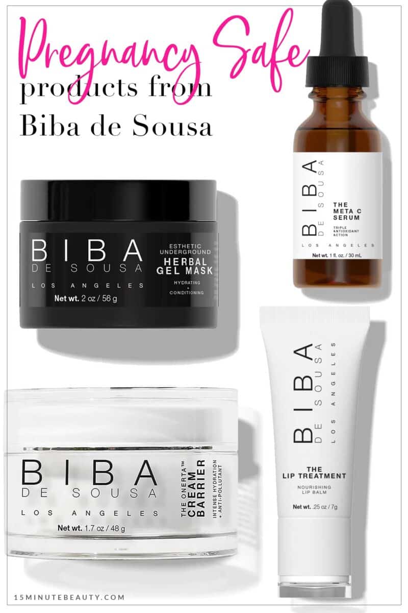 Pregnancy and Nursing Safe Products from Biba de Sousa Beauty