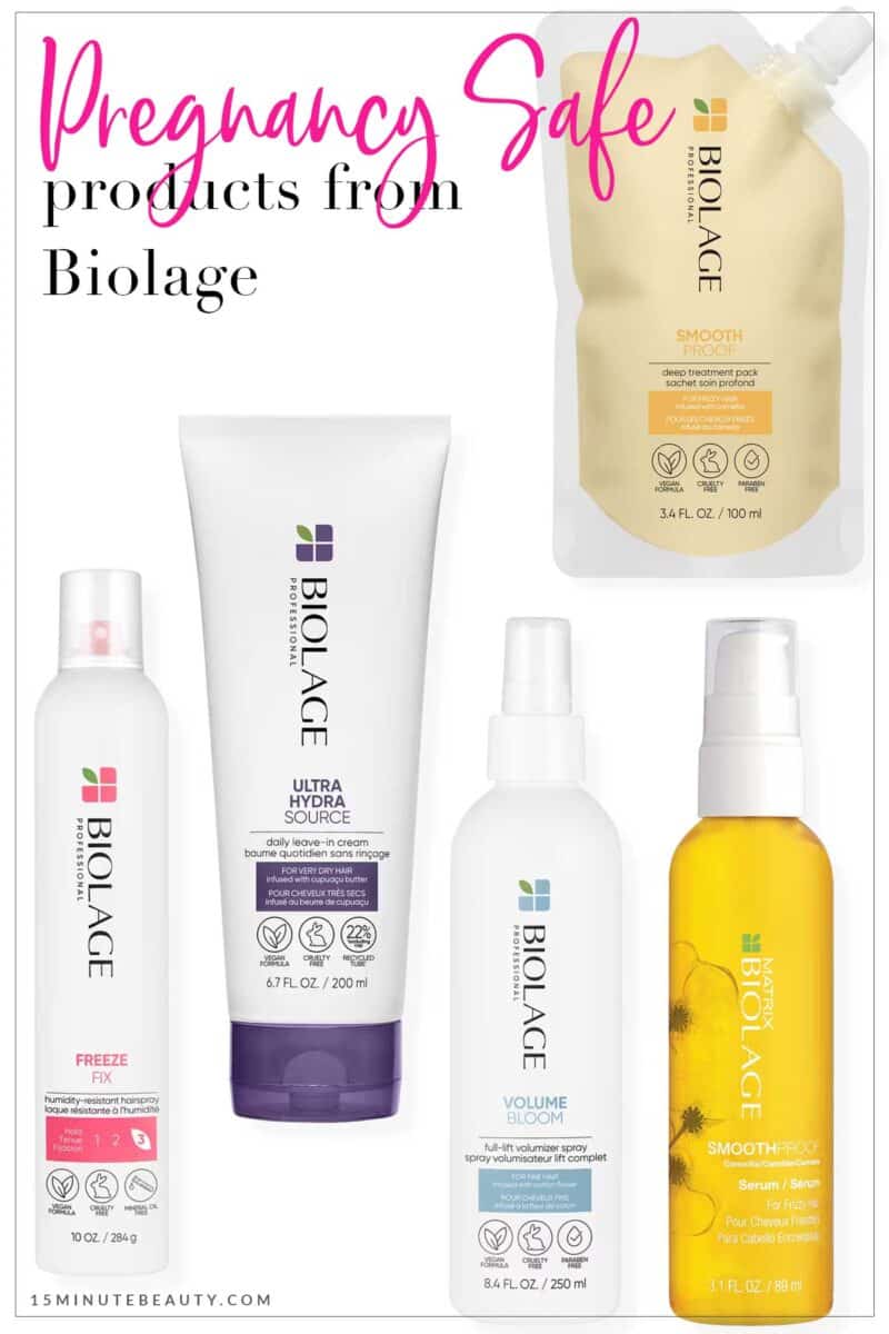 Pregnancy Safe Products from Biolage