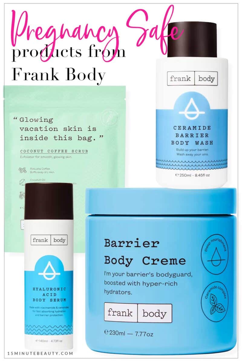 Pregnancy and Nursing Safe Products from Frank Body