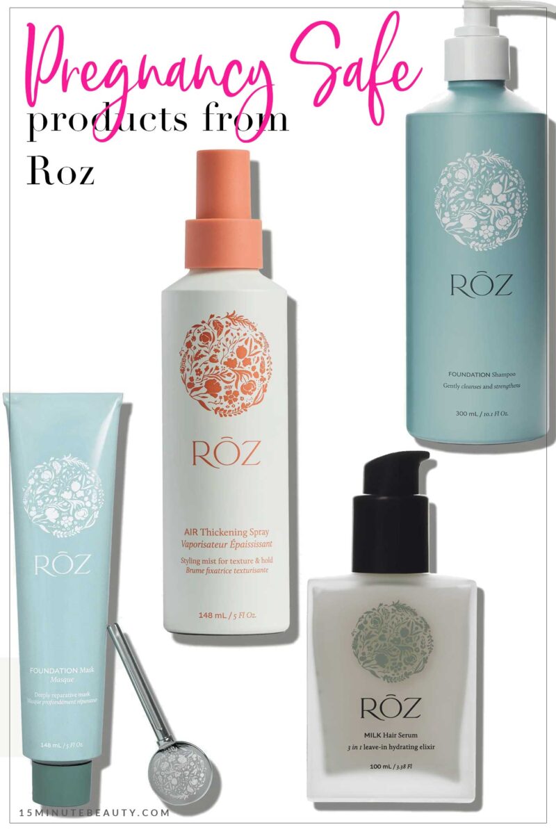 Pregnancy and Nursing Safe Products from Roz Hair
