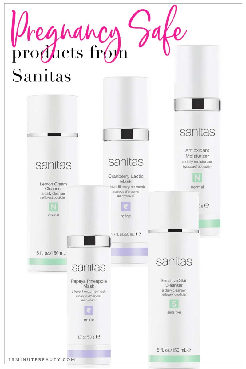 Pregnancy Safe Products from Sanitas Skincare